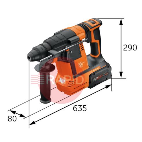 71400361000  FEIN ABH 18-26 AS Cordless 18V Rotary Hammer Drill